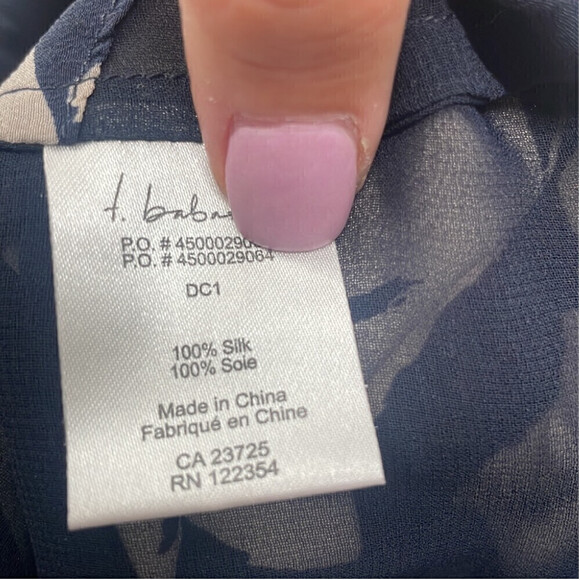 Aritzia Babaton dress 100% silk floral stretch waist summer light weight sz xs - Picture 6 of 14